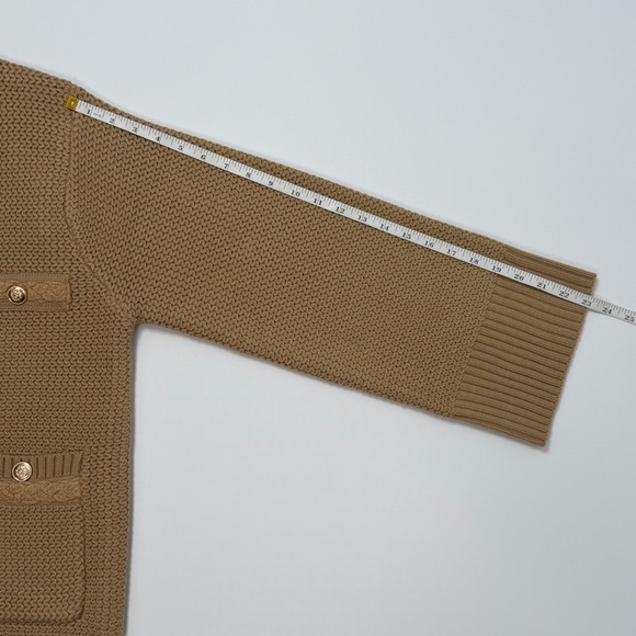 Oversized Camel Cardigan – Cozy Relaxed Knit | Size S | Like New - Picture 7 of 8